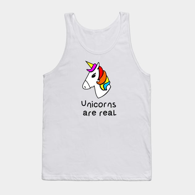 Unicorns are Real! Tank Top by CaptainMarvelMerch